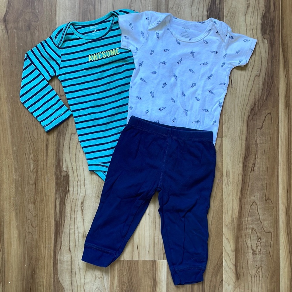 Carters 3-Piece Rocket Ship Set
